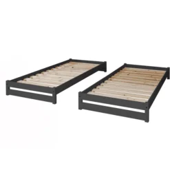 TiCAA Stapelligstoel Nadine 90 X 200 Cm Grenen Antraciet -Jollein Winkel ticaa stapelligstoel nadine 90 x 200 cm grenen antraciet a327489 3