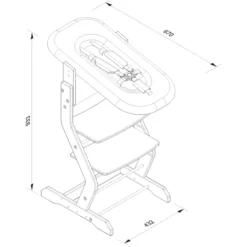 TiSsi® Babytop Voor Kinderstoel TiSsi Natuur Antraciet -Jollein Winkel tissi babytop voor kinderstoel tissi natuur antraciet a281818 3