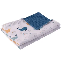 Ullenboom Babydeken Wafelpiqué Blauwe Walvissen 70x100 Cm -Jollein Winkel ullenboom babydeken wafelpique blauwe walvissen 70x100 cm a363011 2