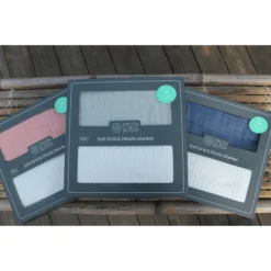 VINTER& BLOOM Giftset Deken Zacht Rooster & Mousseline Deken GOTS B Right White / Dusty Rose -Jollein Winkel vinter bloom giftset deken zacht rooster amp mousseline deken gots b right white dusty rose a303724 4